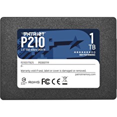 PATRIOT P210 1TB SSD / 2,5" / Interní / SATA 6GB/s / 7mm
