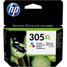 HP inkoustová kazeta 305XL (CMY originál) pro - DeskJet 2300, 2710, 2720, DeskJet Plus 4100, ENVY 6000, ENVY Pro 6400