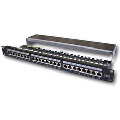 DATACOM Patch panel 19" STP 24 port CAT6 LSA 1U BK (3x8p) / VL