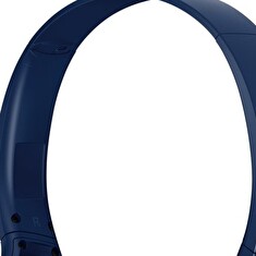 Panasonic RB-HF420BE-A, bezdrátové sluchátka, přes hlavu, Bluetooth, Mikrofon, XBS, 50 hodin výdrž, modrá