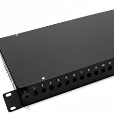 XtendLan 19" optický rozvaděč, 24 portů ST/FC, výsuvný