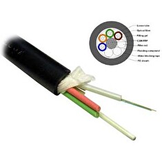 XtendLan FO kabel, 9/125, 72c, loose tube, tahové j.,PE, ZWP, 12 vláken na trubičku, 1,5kN - Doprodej (786m)