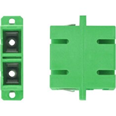 XtendLan SC-SC duplex adaptér SM, APC , zelený, do optických rozvaděčů