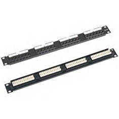 XtendLan Patch panel 19", 24 portů CAT6, 30u Au, 110