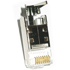 XtendLan Konektor STP RJ45 Cat 6 s lisovacím klipem