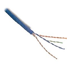 PLANET kabel UTP, drát, 4pár, Cat 5e, modrý, Planet Elite 2404N03, Dca (balení 305m)