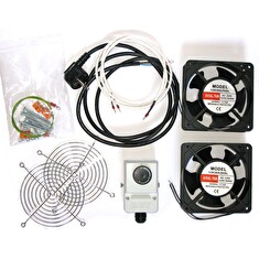 XtendLan Ventilace pro nástěnné rozvaděče, termostat, 2 ventilátory,napáj.kabel, spoj. materiál