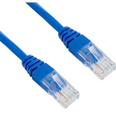 XtendLan Patch kabel Cat 5e UTP 0,5m - modrý