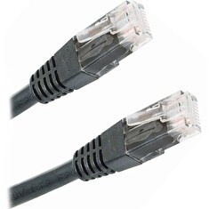 XtendLan Patch kabel Cat 5e UTP 0,5m - černý