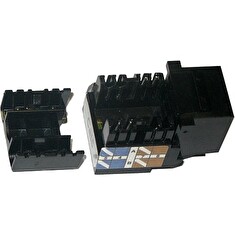 XtendLan Keystone jack RJ45, narážecí, CAT6, UTP, černý