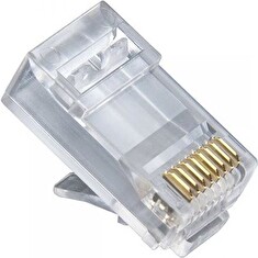 XtendLan Konektor UTP RJ45 CAT5e, drát, kulatý, 50µ