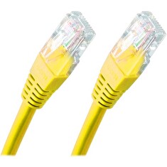 XtendLan Patch kabel Cat 5e UTP 0,5m - žlutý