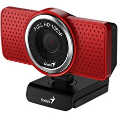 GENIUS VideoCam ECam 8000 červená Full HD 1080P, mikrofon, USB 2.0