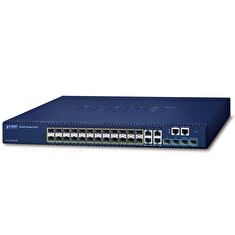 Planet SGS-5240-20S4C4XR L3 switch, 4x1Gb, 20x1Gb SFP, 4x10Gb SFP+, HW/IP stack, 2x power-in