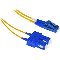 XtendLan FO patch LC-SC 1m 9/125, duplex, ultraflexibilní G.657.A1, LS0H, průměr 2mm, krátký vývod