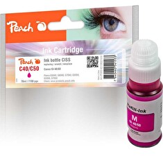 PEACH kompatibilní cartridge Canon GI-40/50 magenta, 70ml
