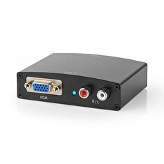 Nedis VCON3450AT - Převodník HDMI na VGA | 1cestný - HDMI vstup | VGA + 2x RCA (L/R) Výstup