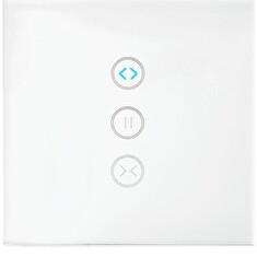 NEDIS Wi-Fi chytrý spínač/ nástěnný/ řídící jednotka záclon, rolet a žaluzií/ Android/ iOS/ Nedis® SmartLife/ bílý