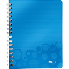 LEITZ Blok WOW A5, PP, linka, modrá