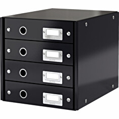 LEITZ Zásuvkový box Click&Store, 4 zásuvky, černá
