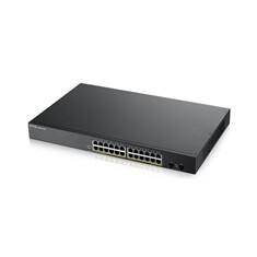 Zyxel GS1900-24HP v2 26-port Gigabit Web Smart PoE Switch, 24x gigabit RJ45, 2x SFP, PoE budget 170W