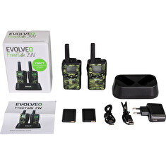 EVOLVEO FreeTalk 2W, PMR vysílačka s výkonem 0,5 a 2W