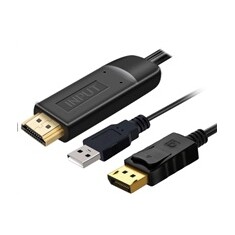 PremiumCord Kabel HDMI 2.0 na DisplayPort 1.2 pro rozlišení 4K@60Hz, 2m