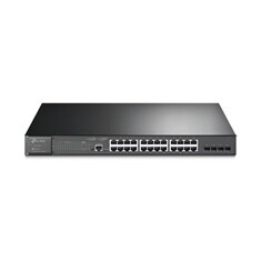 TP-Link JetStream switch TL-SG3428MP, 24xGbE RJ45, 4xSFP, 24x PoE+ 384W, 1xMicroUSB, 1x Fan