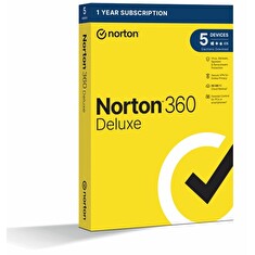 NORTON 360 DELUXE 50GB CZ 1uživatel pro 5 zařízení na 1rok_CZ box