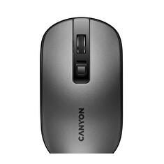 CANYON myš MW-18DG, optická, tichá, s bezdrátovým nabíjením 300mAh, 4.tl., až 1600 DPI, perleťově šedá