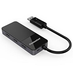 PremiumCord MST adapter DisplayPort 1.4 na 3x HDMI2.0 monitory 4K@60Hz, extended + mirror + duplicate režimy