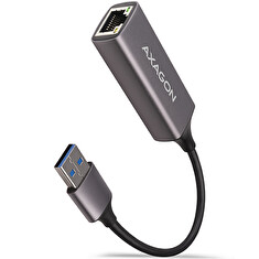 AXAGON ADE-TR, USB-A 3.2 Gen 1 - Gigabit Ethernet síťová karta, auto instal, titanově šedá