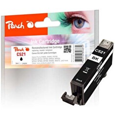PEACH kompatibilní cartridge Canon CLI-521BK, Blac, 9 ml