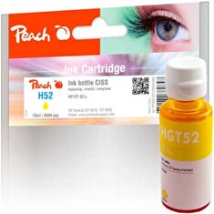 PEACH kompatibilní cartridge HP GT52, yellow, 70 ml