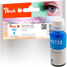 PEACH kompatibilní cartridge HP GT52, cyan, 70 ml
