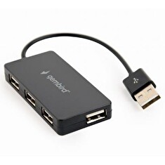 USB2.0 Hub 4porty UHB-U2P4-04 BLACK GEMBIRD