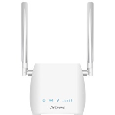 STRONG 4G LTE Router 300M/ Wi-Fi standard 802.11 b/g/n/ 300 Mbit/s/ 2,4GHz/ 1x LAN/ USB/ SIM slot/ 2 odnímatelné antény