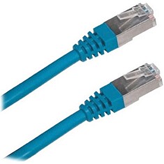 XtendLan Patch kabel Cat 6A SFTP LSFRZH 0,5m - modrý