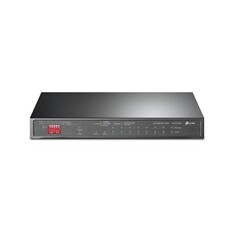 TP-Link switch TL-SG1210MP. 9xGbE RJ45, 1xSFP/RJ45, 8x PoE+ 123W, fanless