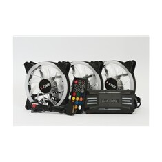 1stCOOL Fan KIT AURA EVO 2 ARGB, 3x Dual Ring ventilátor + řadič + dálkový ovladač