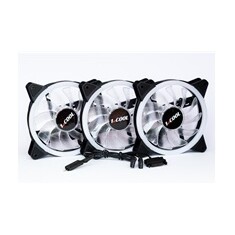 1stCOOL Fan KIT AURA EVO 1 ARGB, 3x Dual Ring ventilátor + ARGB Nano řadič
