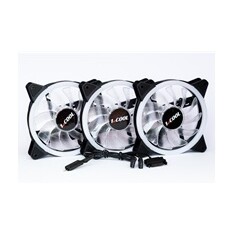 1stCOOL Fan KIT AURA EVO 1 ARGB, 3x Dual Ring ventilátor + ARGB Nano řadič