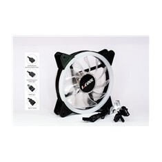 1stCOOL Fan AURA EVO Dual Ring ARGB ventilátor 12cm