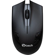 C-TECH WLM-08/Kancelářská/Optická/1 200 DPI/Bezdrátová USB/Černá
