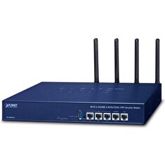 PLANET VR-300W6A Enterprise router/firewall VPN/VLAN/QoS/HA/AP kontroler, 2xWAN(SD-WAN), 3xLAN, WiFi 802.11ax