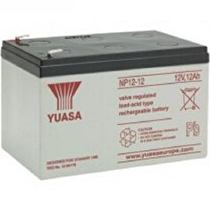 YUASA NP12-12 (12V; 12Ah; faston F2-6,3mm; životnost 5let)