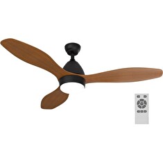 IMMAX NEO LITE FRESCO SMART stropní svítidlo s ventilátorem 18W Tuya Wi-Fi hnědo-černé