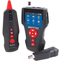 XtendLan Tester STP+PSTN+coax+USB, LCD displej, měření délky vedení, test PoE a PING, sonda