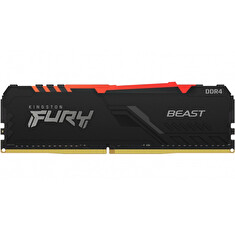 Kingston FURY Beast/DDR4/16GB/3200MHz/CL16/1x16GB/RGB/Black