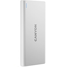 CANYON powerbanka PB-108W,10000mAh Li-pol,Input 5V (MicroUSB/Lightning - Apple),Output 5V (2xUSB-A),bílá